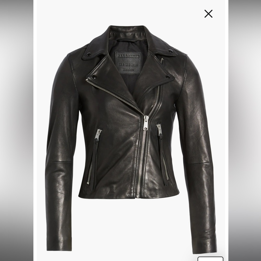 All Saints Dalby Leather Jacket